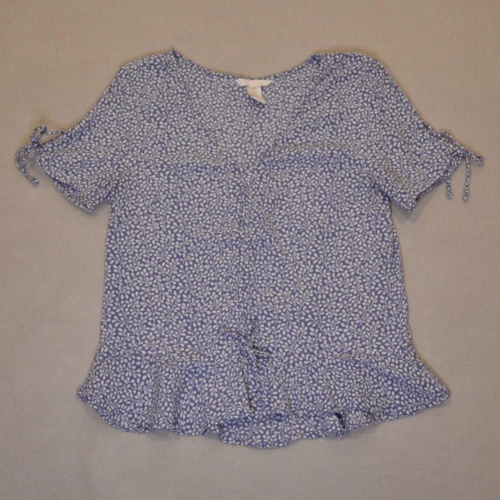 H&M Floral Peplum Top